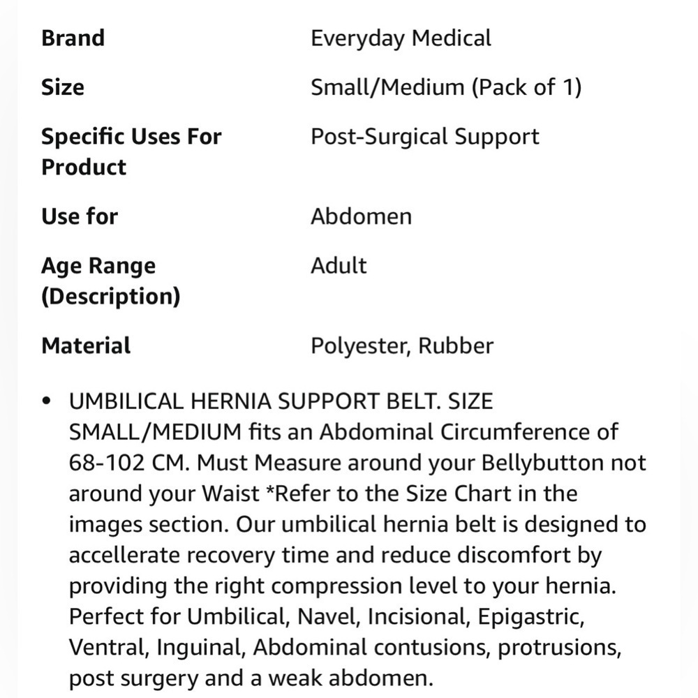2 for $30 🆕Adult | Umbilical Hernia Belt - Picture 6 of 16